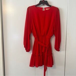 Flying Tomato Balloon Sleeve Dress